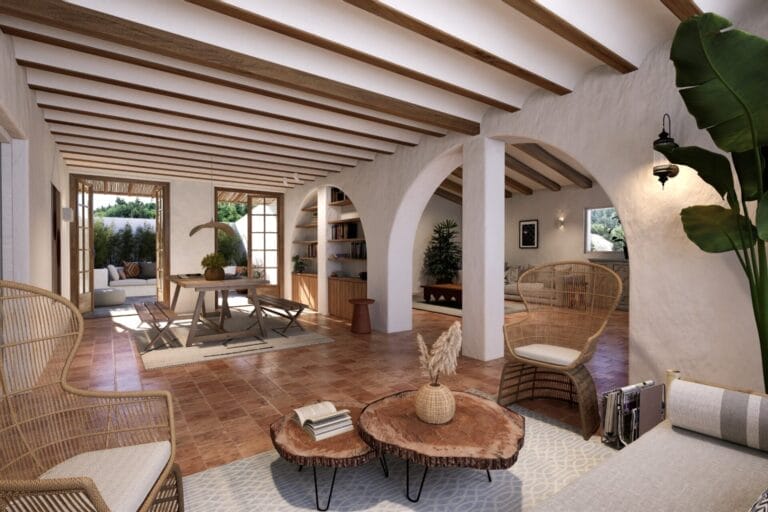Ibiza Interieur Rendering 3d Visualisatie Impressie